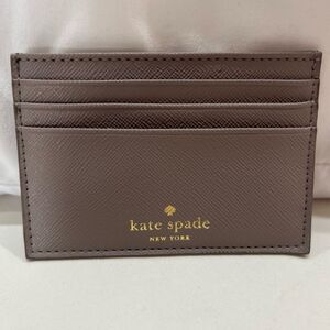 Kate Spade Gray/Taupe Card Holder